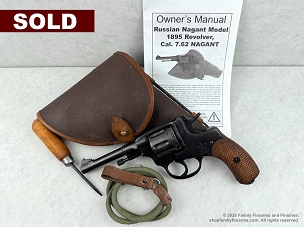 Russian Tula 1895 Nagant Revolver 1933 Dated