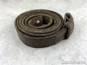 German MP40 Original WWII Rifle Sling - Marked