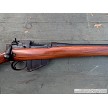 British Enfield No. 4 Mk I sporterized bolt action rifle chambered in .303 British, right side forend. 
