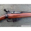 British Enfield No. 4 Mk I sporterized bolt action rifle chambered in .303 British, right side action. 