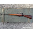 British Enfield No. 4 Mk I sporterized bolt action rifle chambered in .303 British, left profile. 