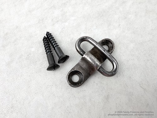 Finnish M39 Mosin Nagant rear stock sling swivel and mounting screws 