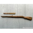 Left profile of the unissued military surplus Finnish Mosin Nagant M39 wood stock and handguard 