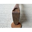 Buttstock end of unissued military surplus Finnish Mosin Nagant M39 wood stock and handguard 