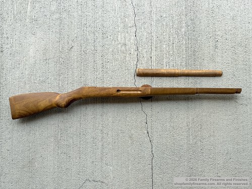 Unissued military surplus Finnish Mosin Nagant M39 wood stock and handguard from Family Firearms and Finishes 