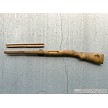 Left profile of the unissued military surplus Finnish Mosin Nagant M39 wood stock and handguard 