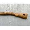 Left profile of the unissued military surplus Finnish Mosin Nagant M39 wood stock and handguard 