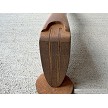 Buttstock end of unissued military surplus Finnish Mosin Nagant M39 wood stock and handguard 
