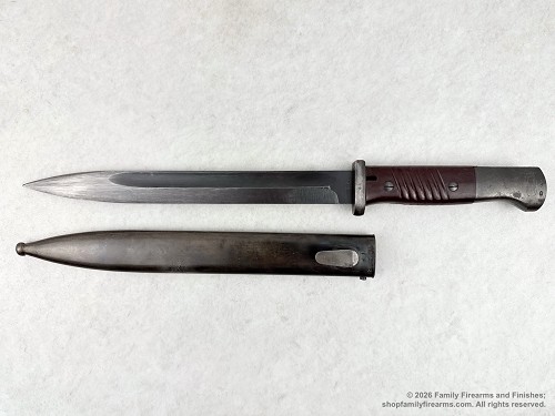 German K98 Mauser Rifle Bayonet 43 CUL with 41 CRS Scabbard 