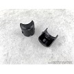 Original Hungarian M52 or M48 military surplus Mosin-Nagant rifle forend nose cap shown with its mounting screw. 