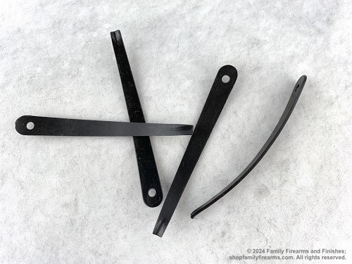 Original military surplus spring steel Mosin-Nagant rifle internal magazine follower leaf spring. 