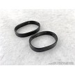 Steel military surplus front and rear Izzy marked rifle barrel bands for Mosin Nagant Rifles. 