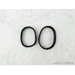 Original Soviet Tula arsenal marked front and rear barrel band set for Mosin Nagant rifles. 