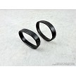 Original Soviet Tula arsenal marked front and rear barrel band set for Mosin Nagant rifles. 