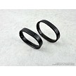Original Soviet Tula arsenal marked front and rear barrel band set for Mosin Nagant rifles. 