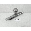 Original military surplus Early Tula Hammer Mosin Nagant steel bolt body with straight handle #835 
