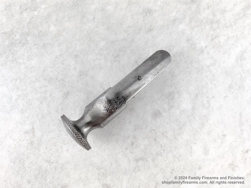 Early Mosin-Nagant bolt cocking piece showing the stamped Tula Star factory marking. #1-1 