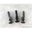 Russian Mosin-Nagant bolt cocking piece showing the stamped Izhevsk Triangle factory marking. 