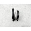Side view of early M91 Mosin Nagant front and rear barrel band set. 