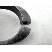 R mark on qriginal military surplus Mosin Nagant Model 1891 rifle rear stock barrel band. 