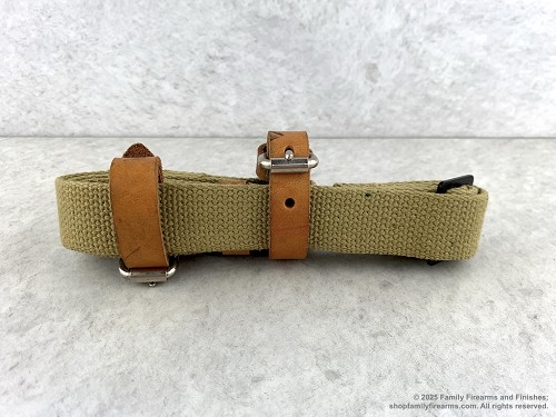 Mosin Nagant Reproduction Canvas Rifle Sling with Dog Collars 