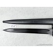 Close up of the blade of the Yugoslavian M48 military surplus bayonet 