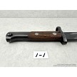 Yugoslavian M48 military surplus bayonet side view of handle 