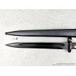 Close up of the blade of the Yugoslavian M48 military surplus bayonet 