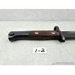 Yugoslavian M48 military surplus bayonet side view of handle 