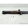 Yugoslavian M48 military surplus bayonet side view of handle 