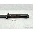 Yugoslavian M48 military surplus bayonet side view of handle 