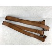 Russian Mosin-Nagant leather rifle sling showing one side. 