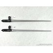 Complete SKS spike bayonet assembly with mounting screw and spring hardware 
