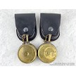 Yugo SKS or AK Brass Oil Bottle and Black Leather Pouch 