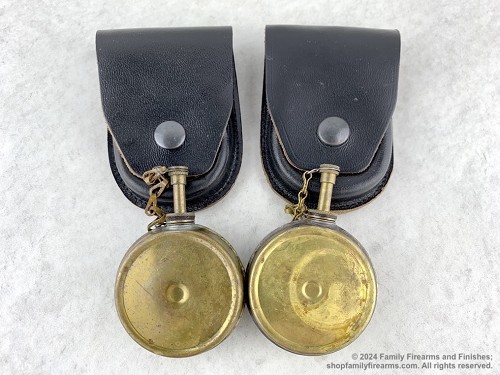 Yugo SKS or AK Brass Oil Bottle and Black Leather Pouch 